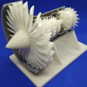 Technologia FFF-Materiał PLA-Model silnika turbowentylatorowego